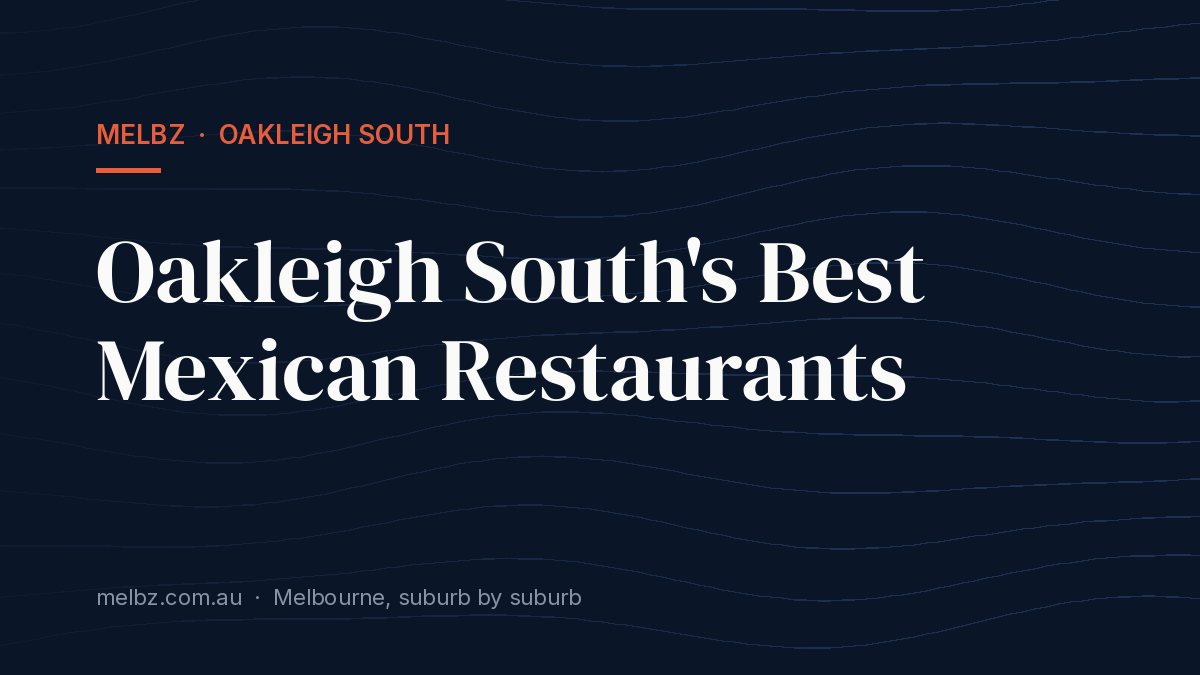Title card: Oakleigh South's Best Mexican Restaurants