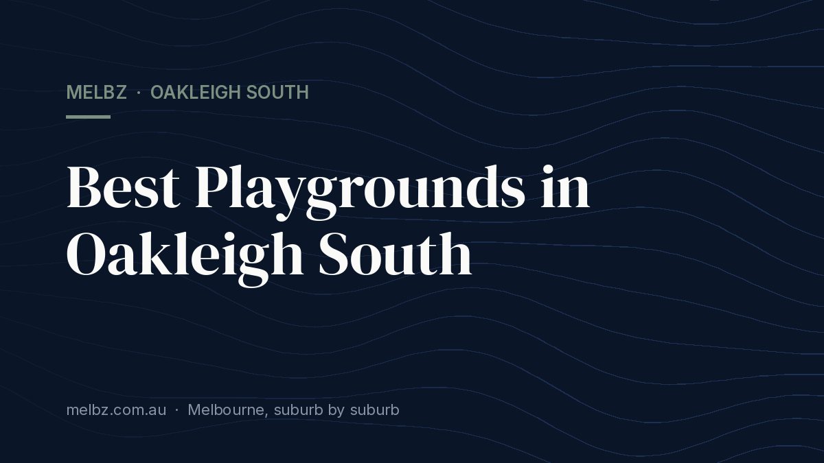 Title card: Best Playgrounds in Oakleigh South