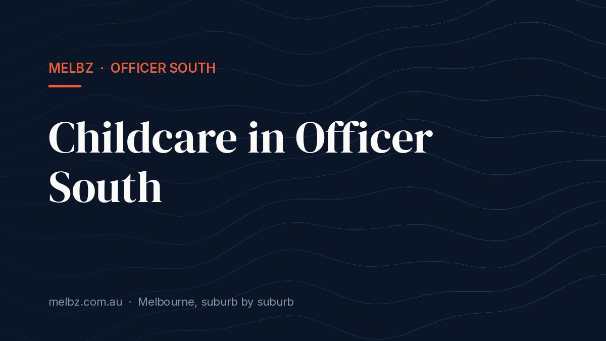 Title card: Childcare in Officer South