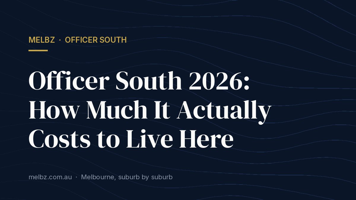 Title card: Officer South 2026: How Much It Actually Costs to Live Here
