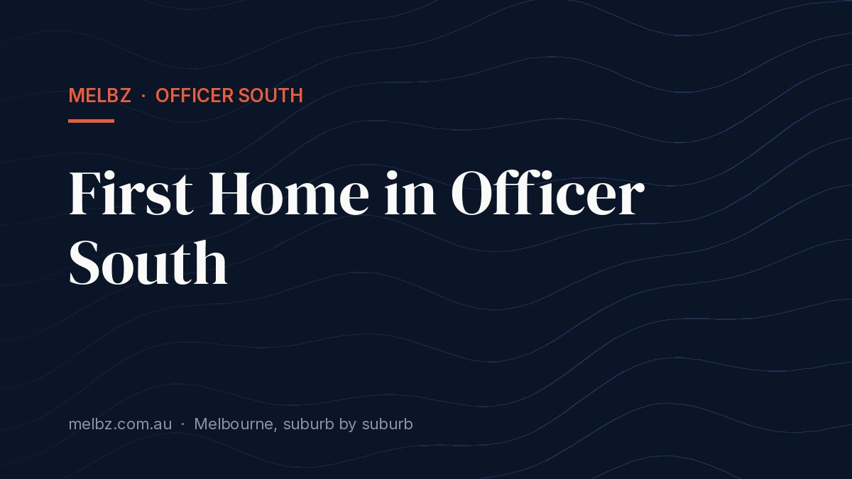Title card: First Home in Officer South