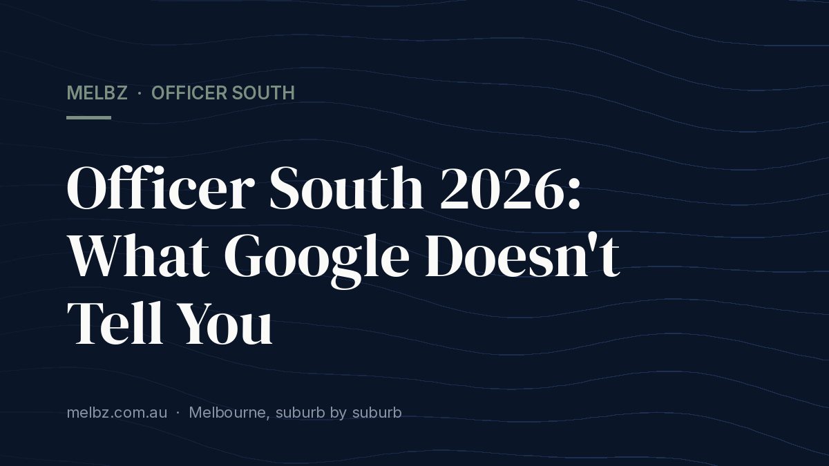 Title card: Officer South 2026: What Google Doesn't Tell You