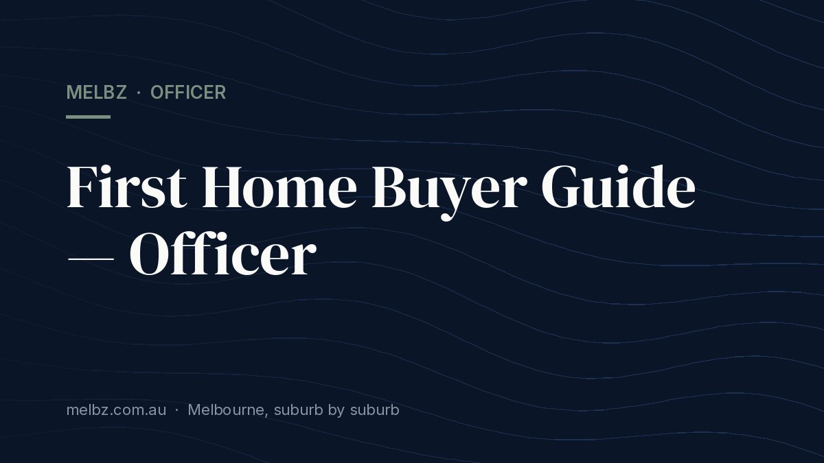 Title card: First Home Buyer Guide — Officer