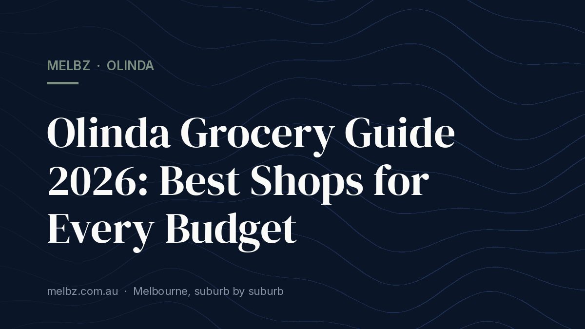 Title card: Olinda Grocery Guide 2026: Best Shops for Every Budget