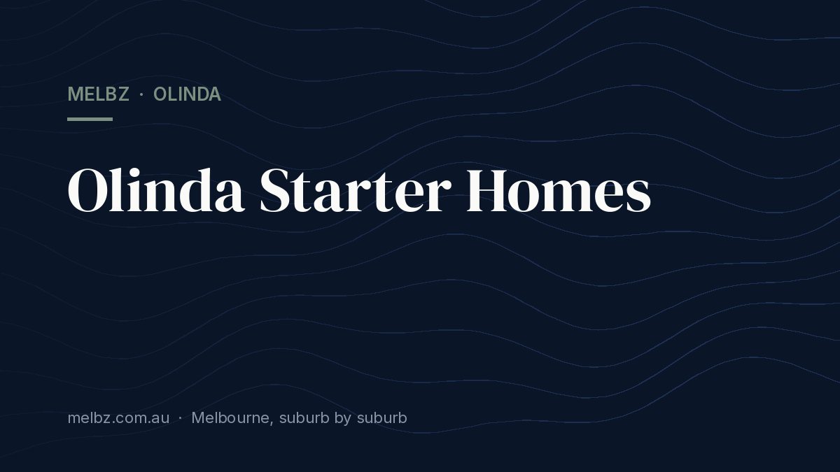 Title card: Olinda Starter Homes
