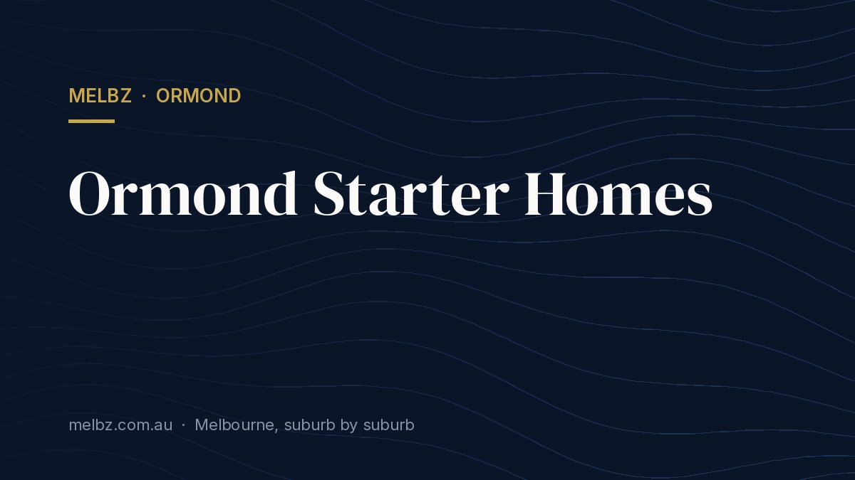 Title card: Ormond Starter Homes
