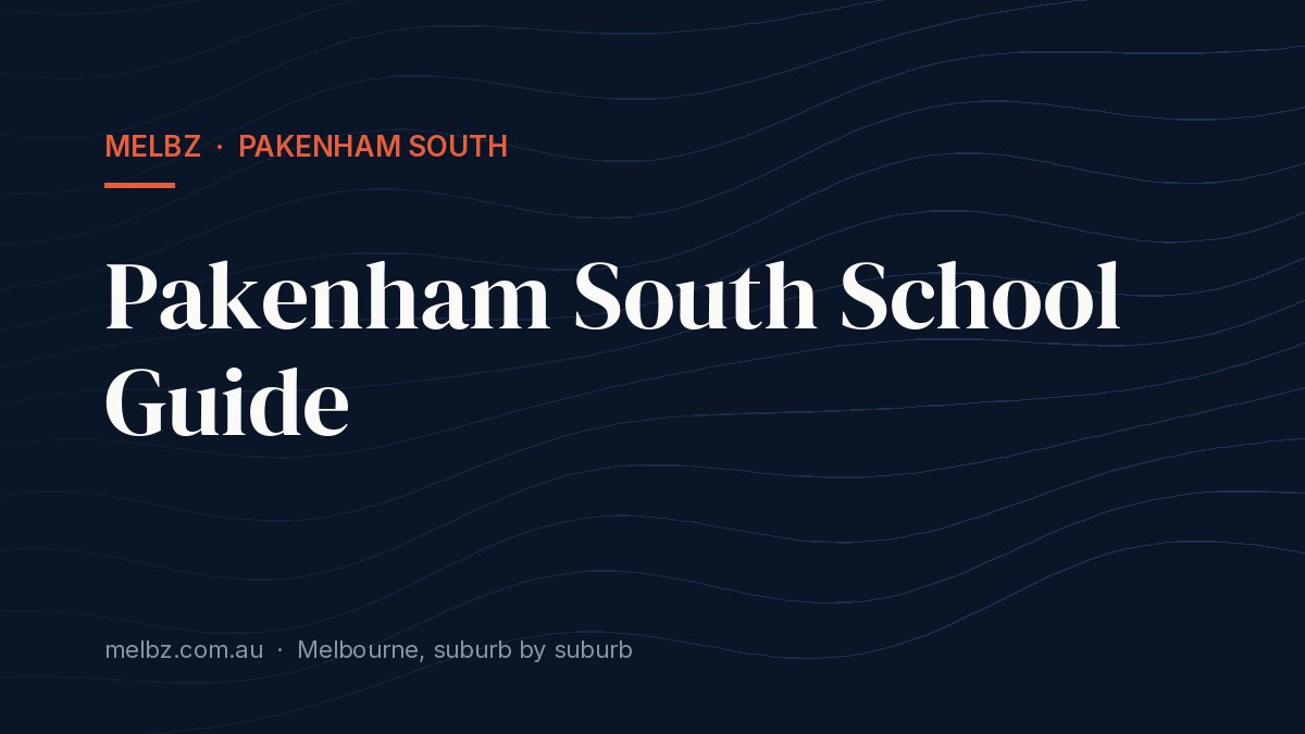 Title card: Pakenham South School Guide