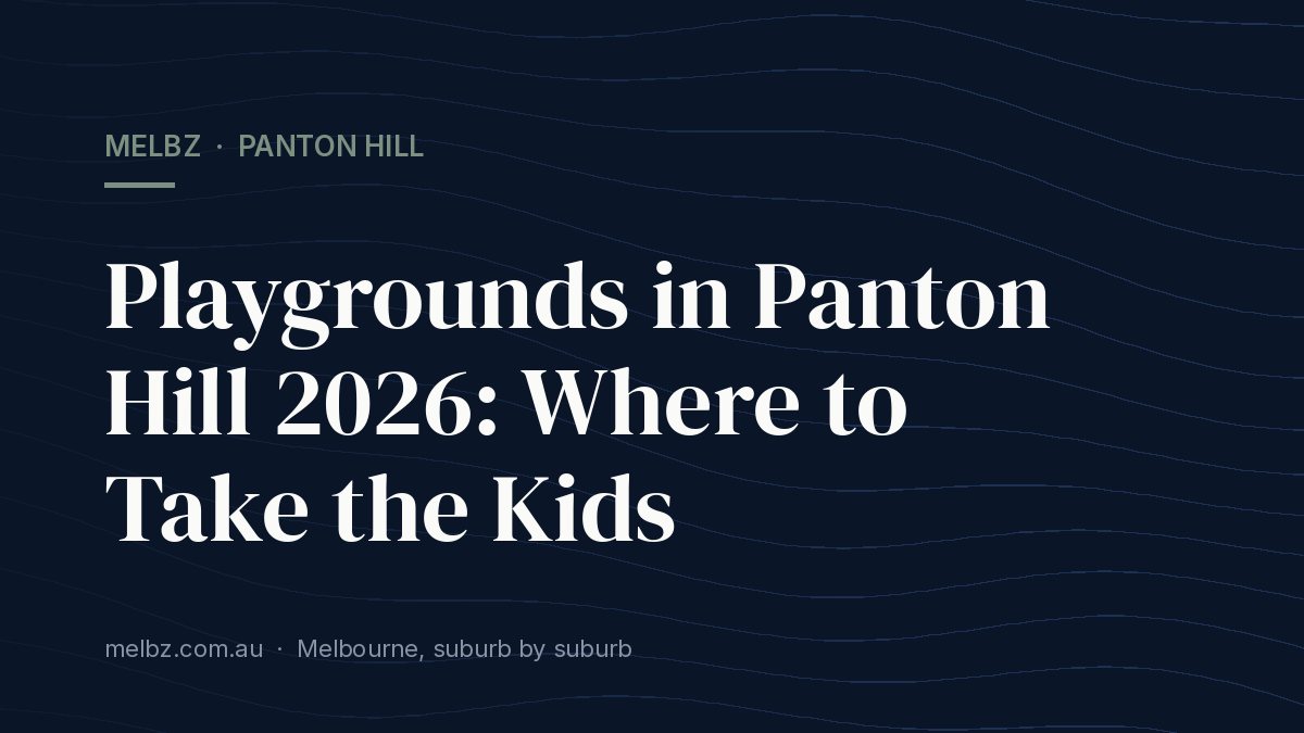 Title card: Playgrounds in Panton Hill 2026: Where to Take the Kids