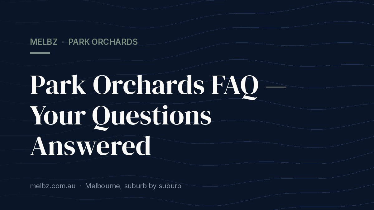 Title card: Park Orchards FAQ — Your Questions Answered