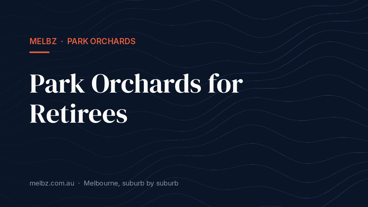Title card: Park Orchards for Retirees