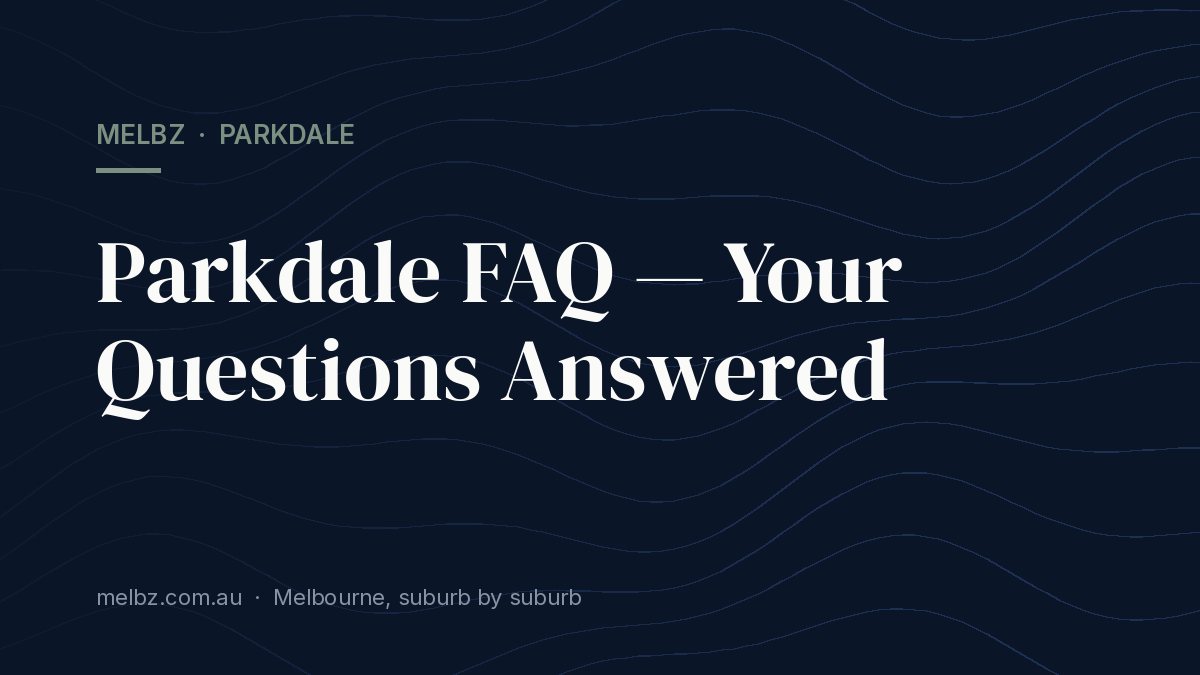 Title card: Parkdale FAQ — Your Questions Answered