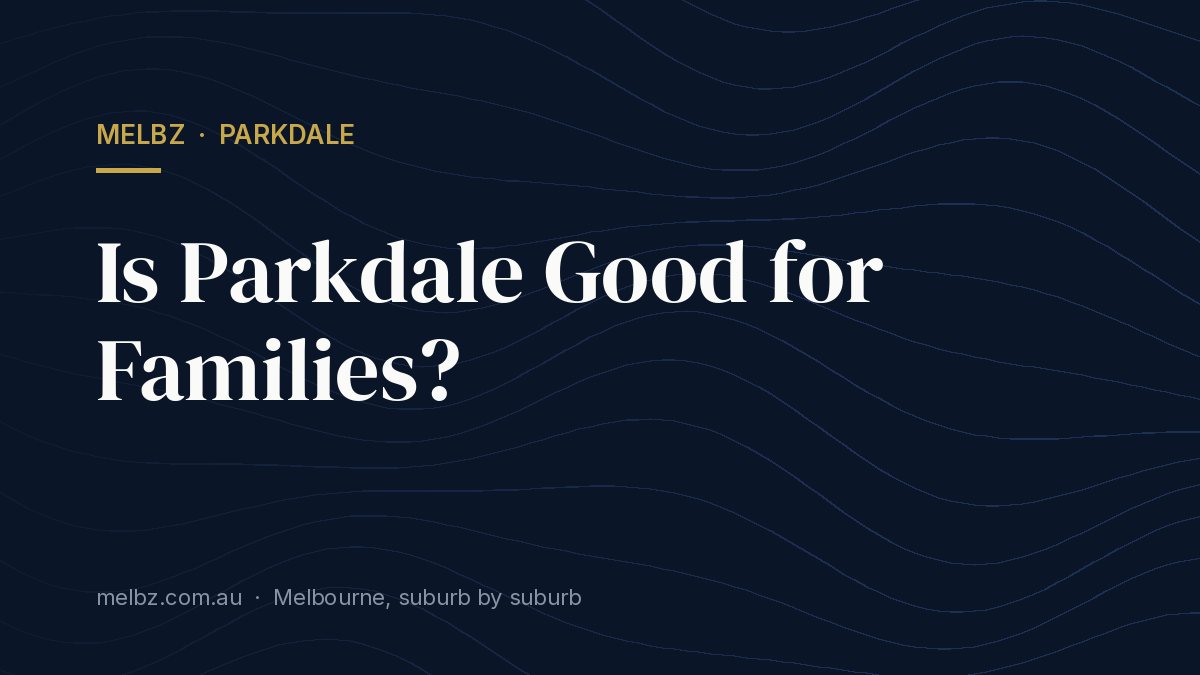 Title card: Is Parkdale Good for Families?