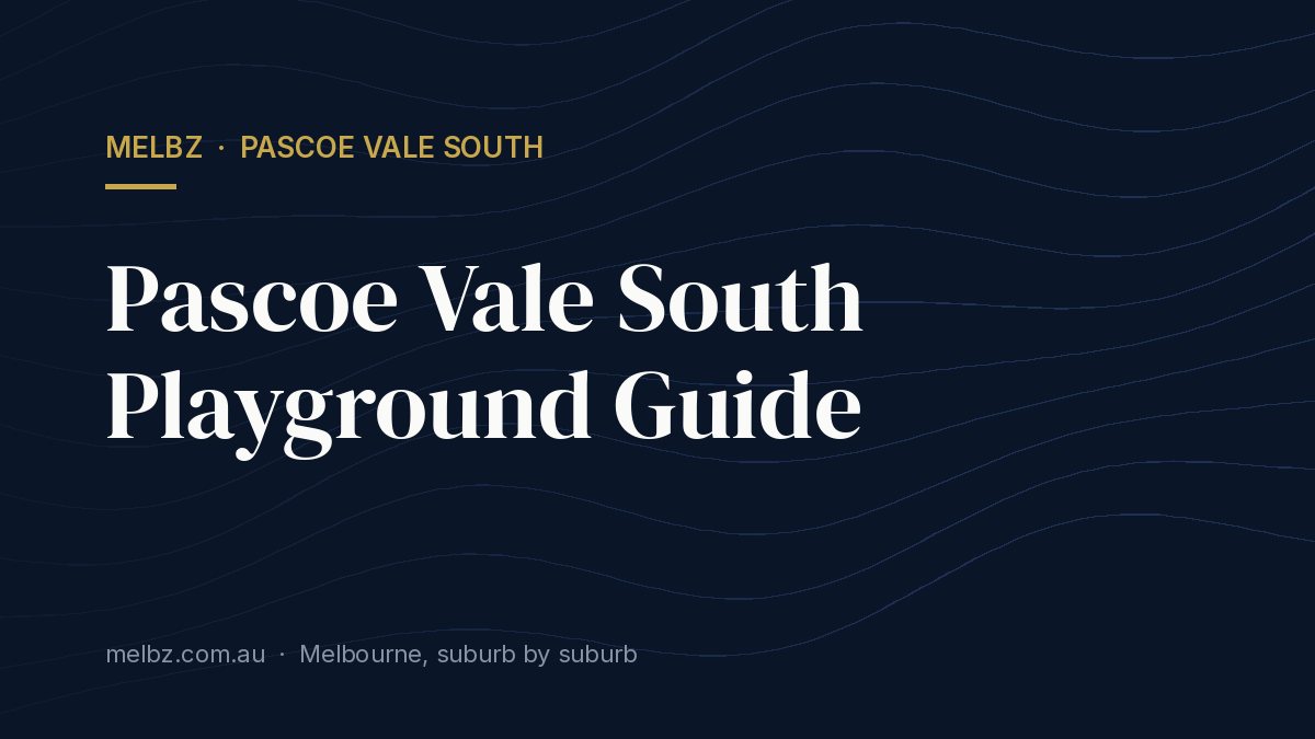Title card: Pascoe Vale South Playground Guide