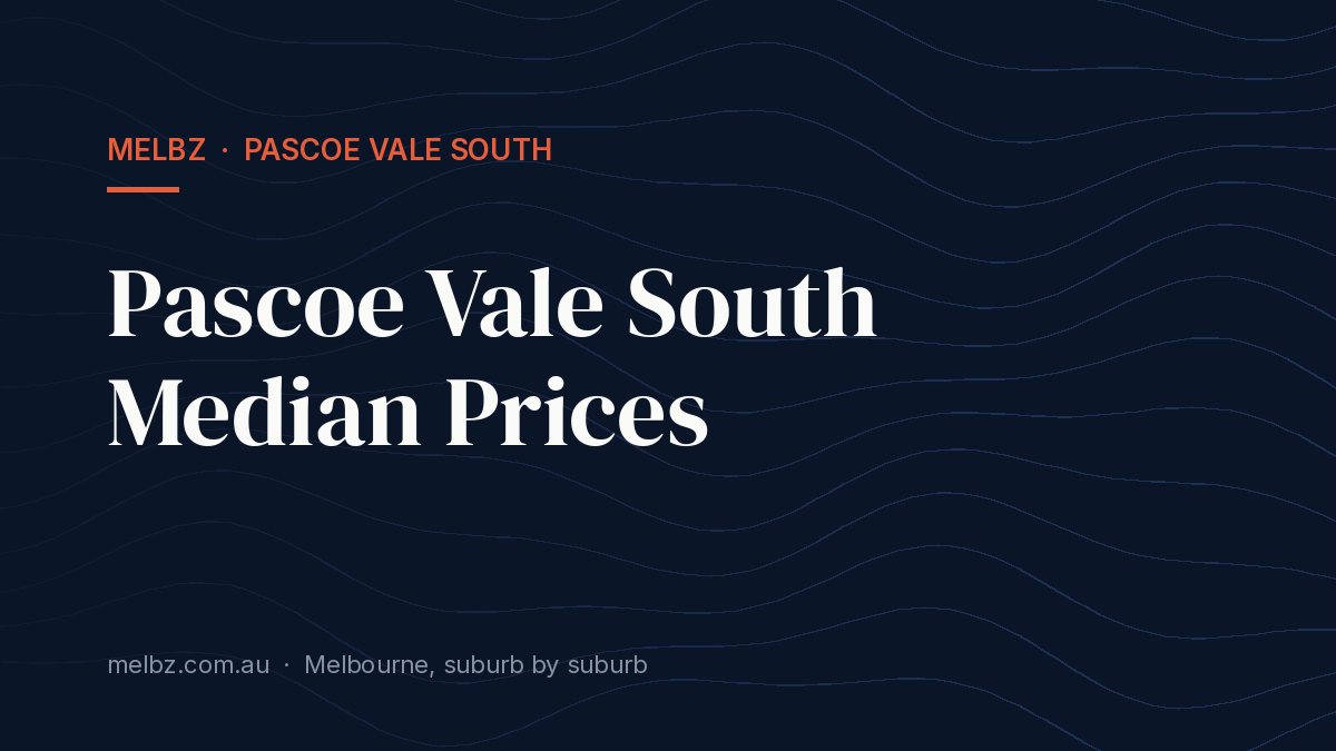 Title card: Pascoe Vale South Median Prices