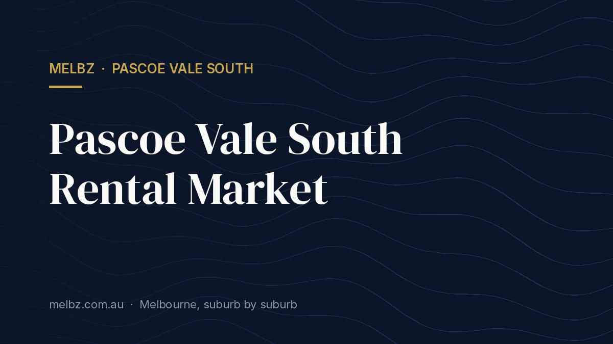Title card: Pascoe Vale South Rental Market