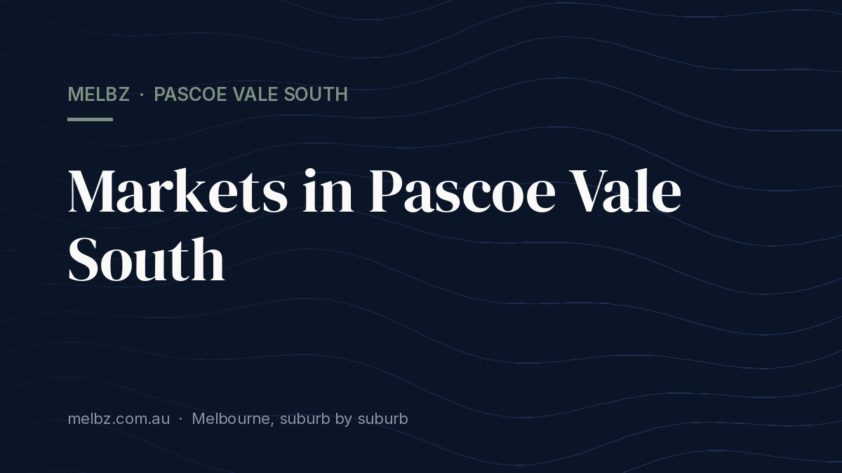Title card: Markets in Pascoe Vale South