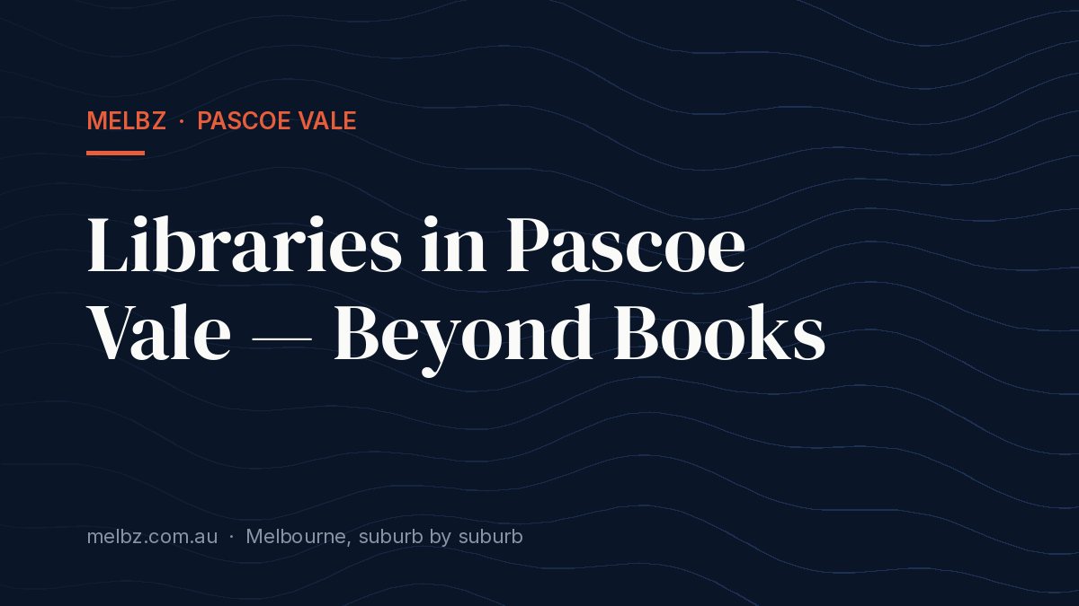 Title card: Libraries in Pascoe Vale — Beyond Books