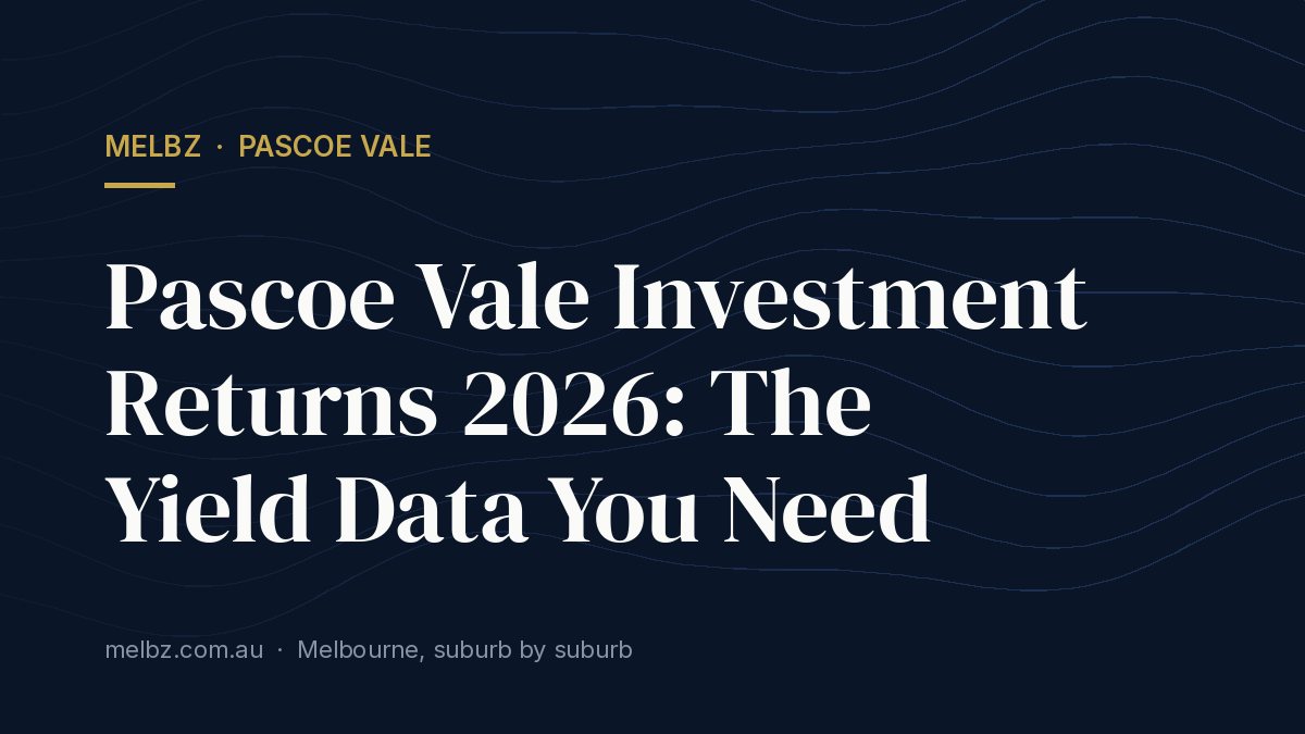 Title card: Pascoe Vale Investment Returns 2026: The Yield Data You Need