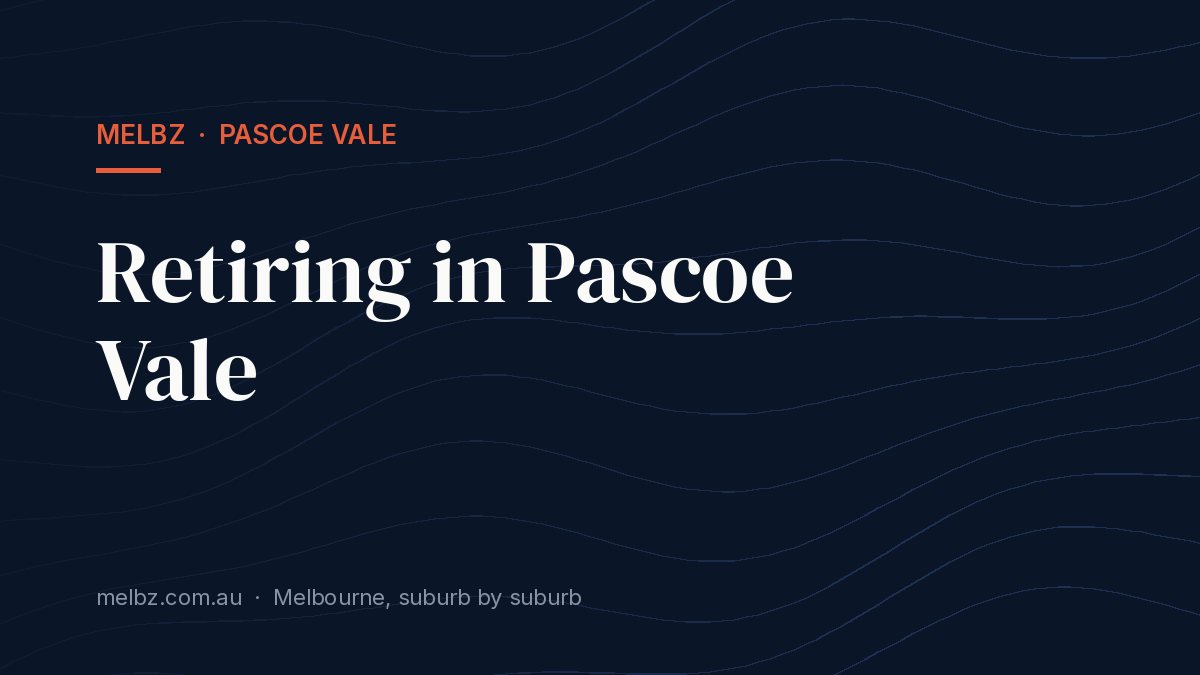 Title card: Retiring in Pascoe Vale