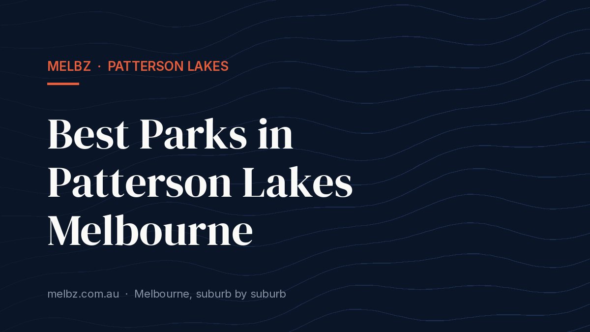 Title card: Best Parks in Patterson Lakes Melbourne