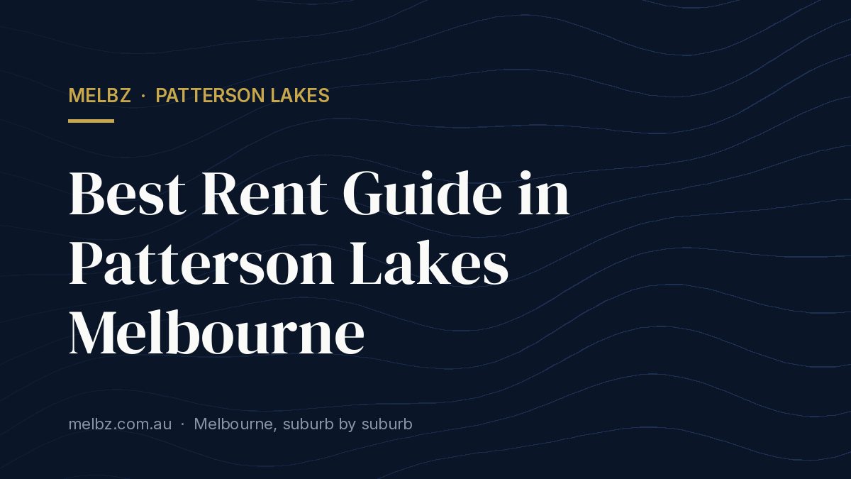Title card: Best Rent Guide in Patterson Lakes Melbourne