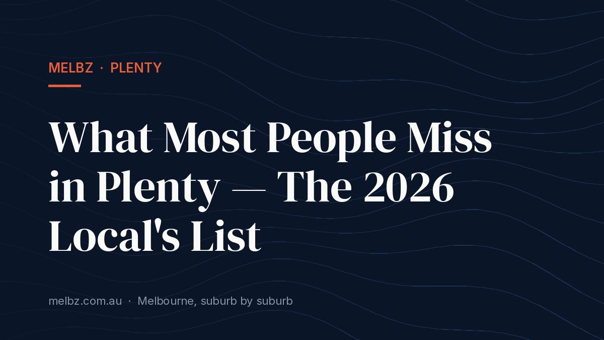 Title card: What Most People Miss in Plenty — The 2026 Local's List
