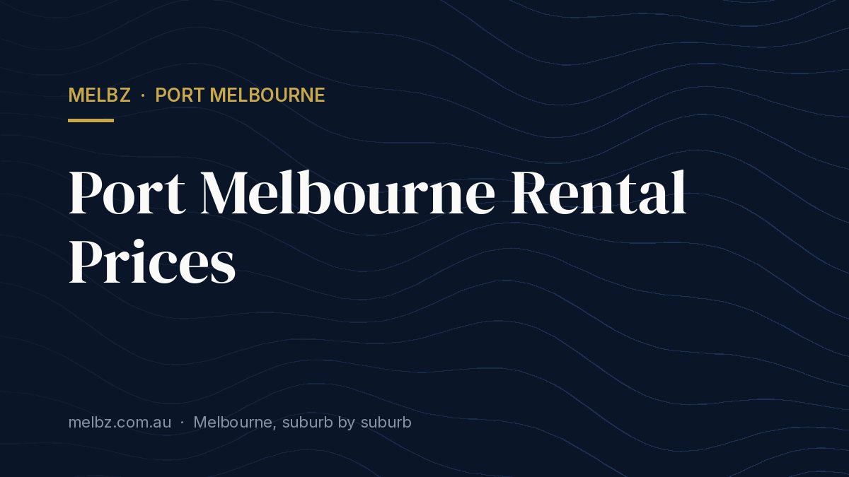 Title card: Port Melbourne Rental Prices