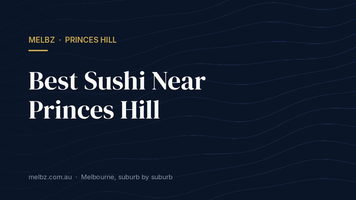 Title card: Best Sushi Near Princes Hill