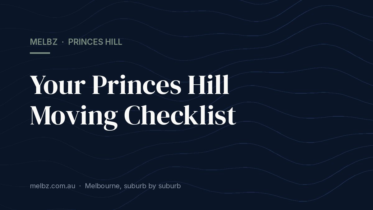 Title card: Your Princes Hill Moving Checklist