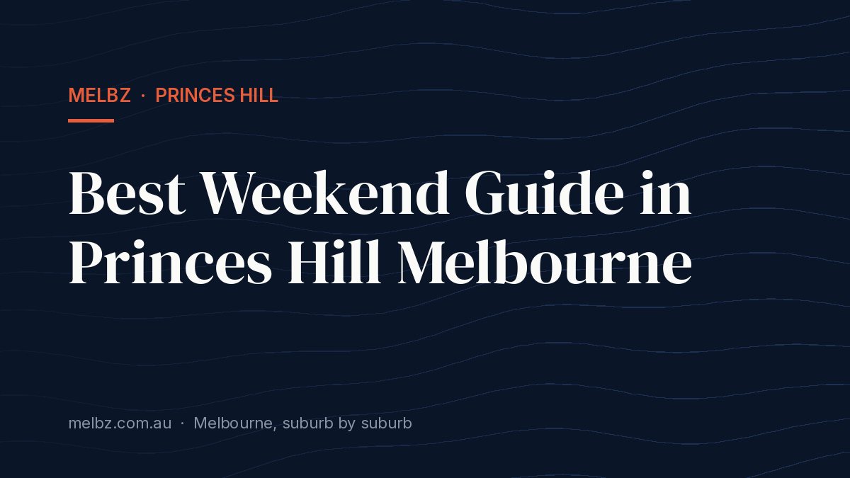 Title card: Best Weekend Guide in Princes Hill Melbourne