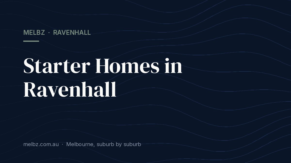 Title card: Starter Homes in Ravenhall