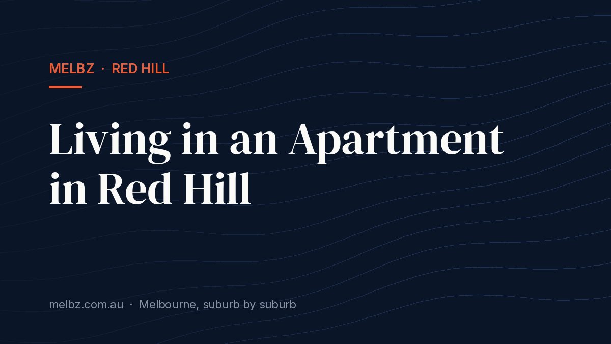 Title card: Living in an Apartment in Red Hill