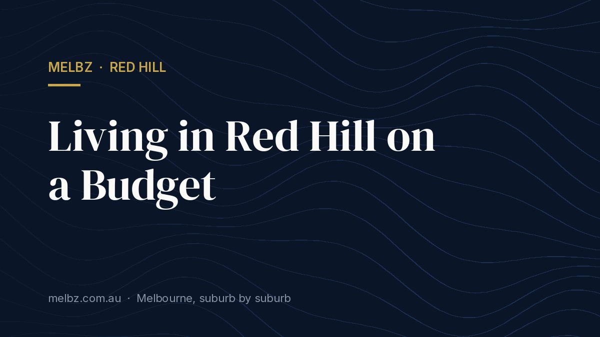 Title card: Living in Red Hill on a Budget