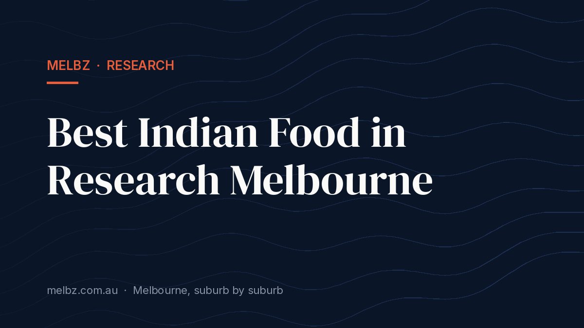 Title card: Best Indian Food in Research Melbourne