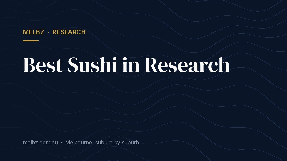 Title card: Best Sushi in Research