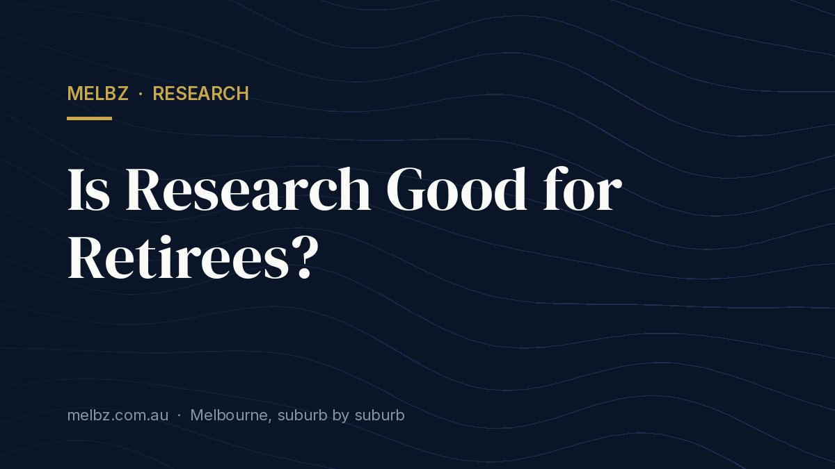 Title card: Is Research Good for Retirees?