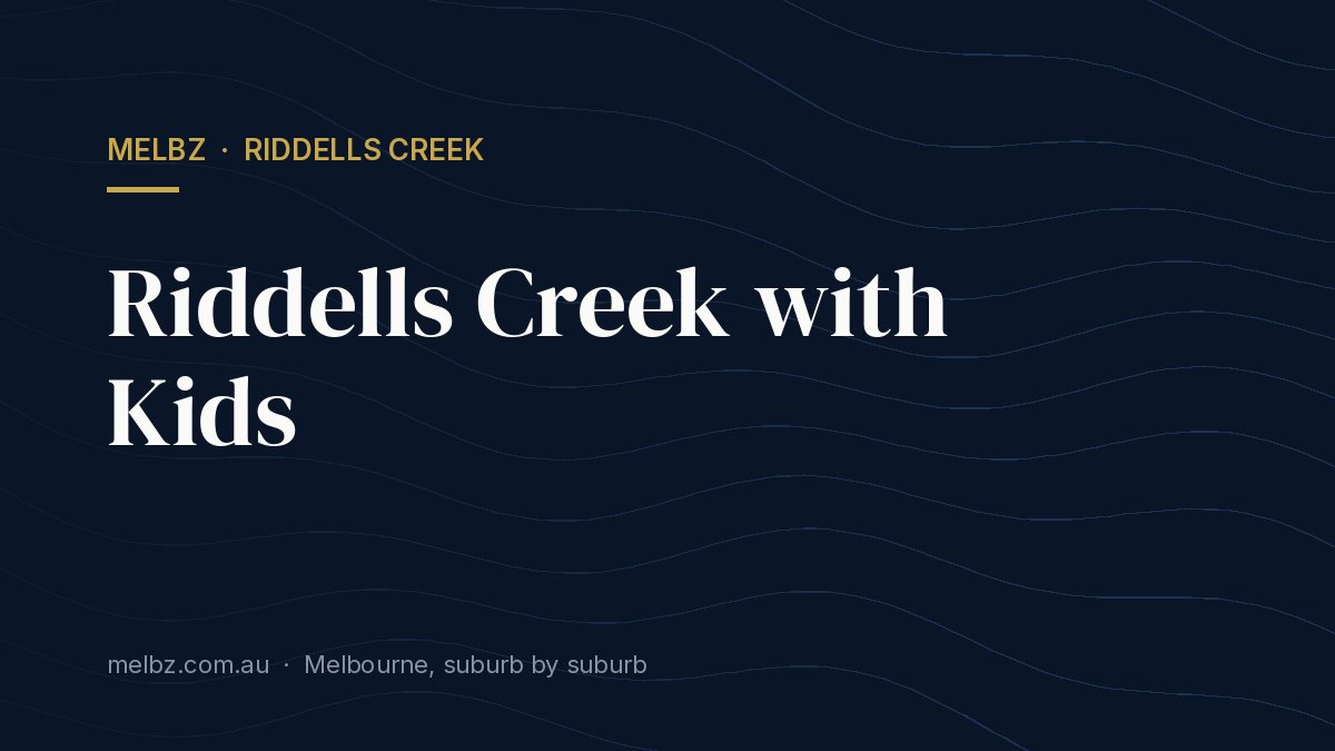 Title card: Riddells Creek with Kids