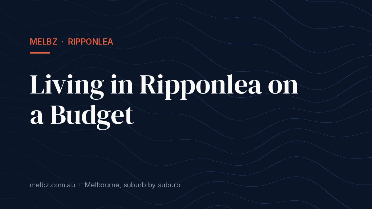 Title card: Living in Ripponlea on a Budget