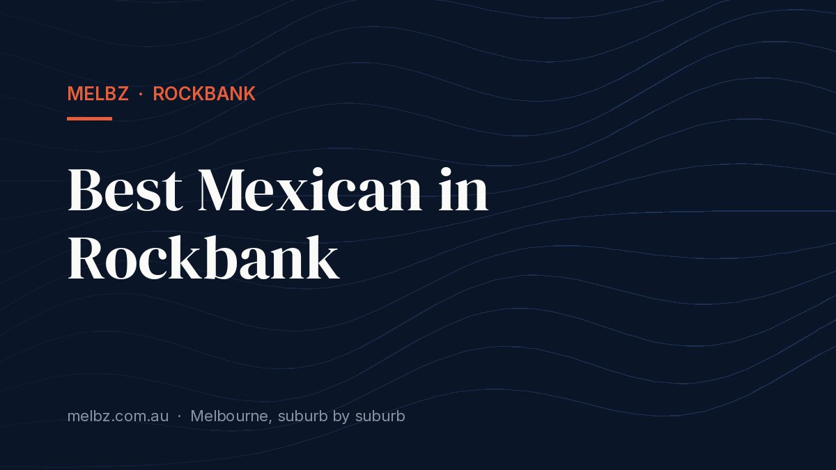 Title card: Best Mexican in Rockbank