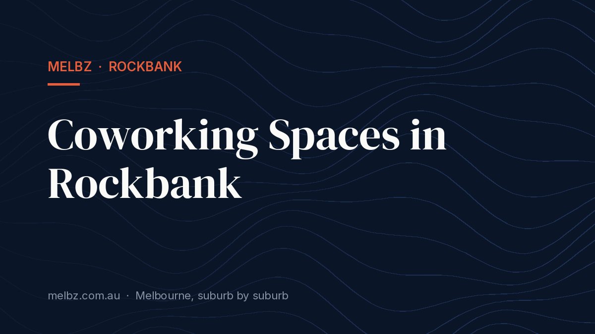 Title card: Coworking Spaces in Rockbank