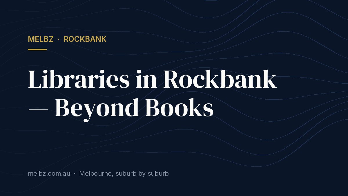 Title card: Libraries in Rockbank — Beyond Books