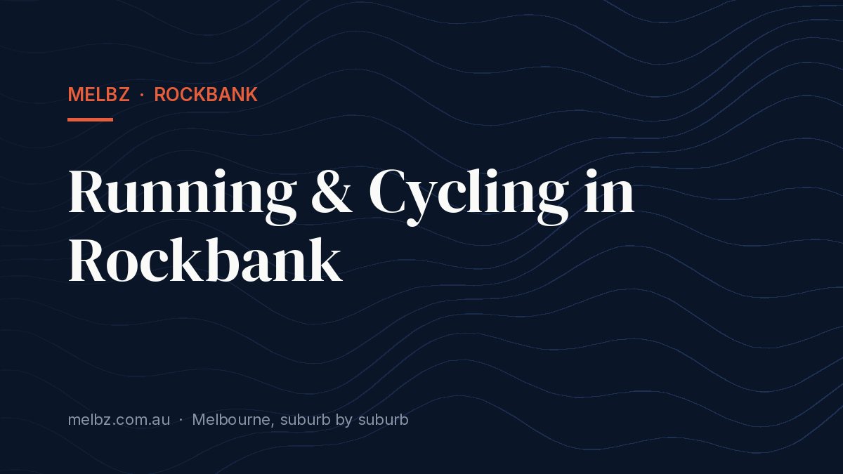 Title card: Running & Cycling in Rockbank