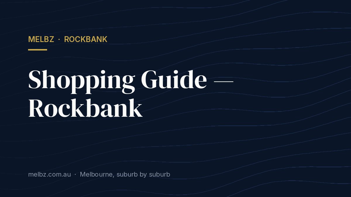 Title card: Shopping Guide — Rockbank