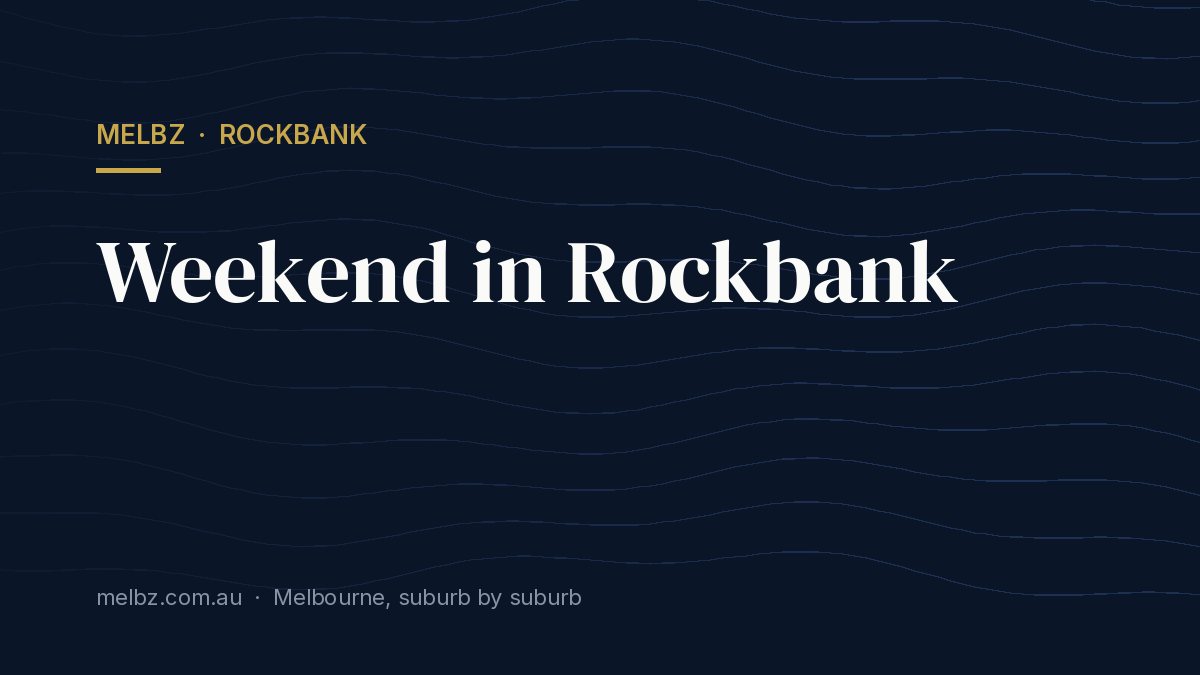 Title card: Weekend in Rockbank