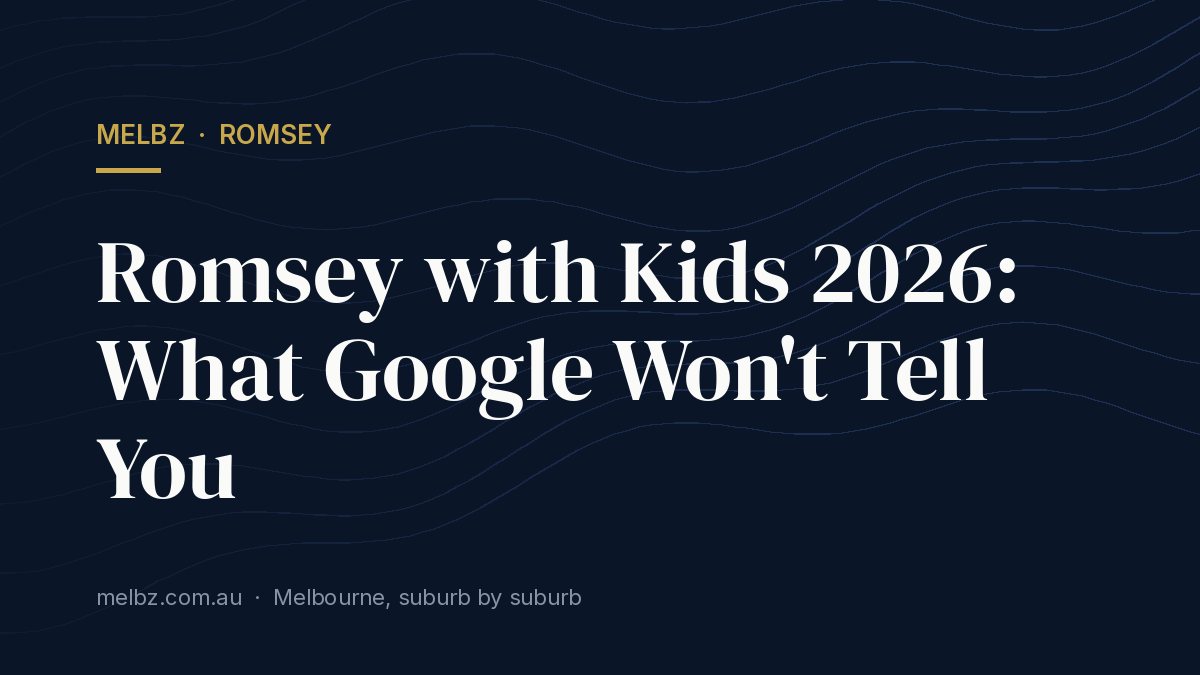 Title card: Romsey with Kids 2026: What Google Won't Tell You