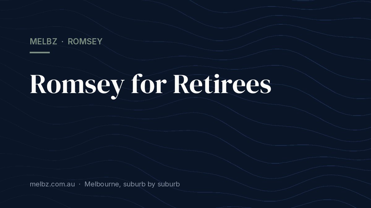Title card: Romsey for Retirees