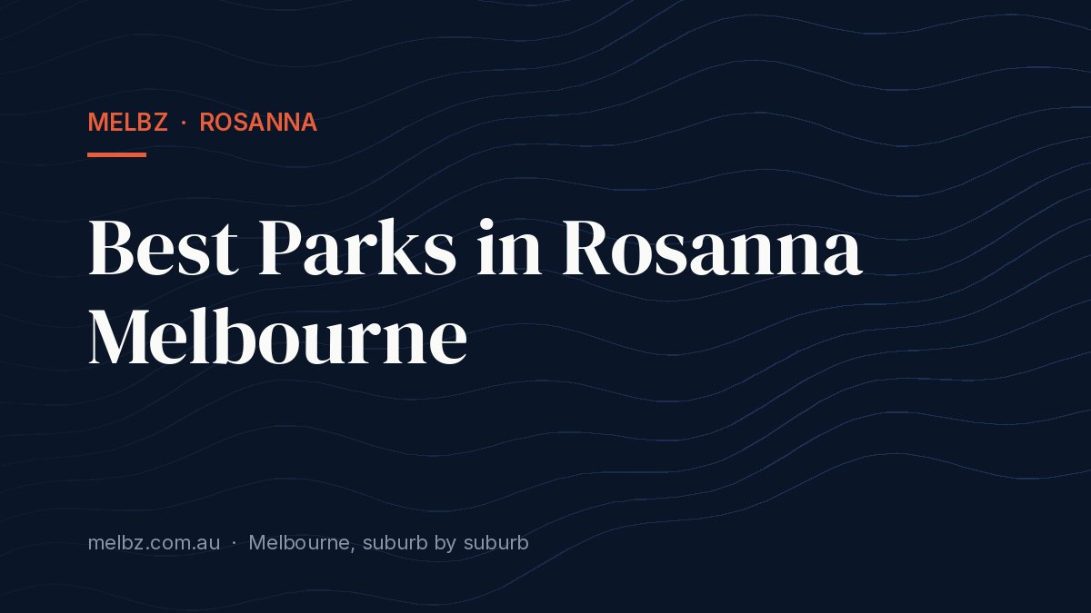Title card: Best Parks in Rosanna Melbourne