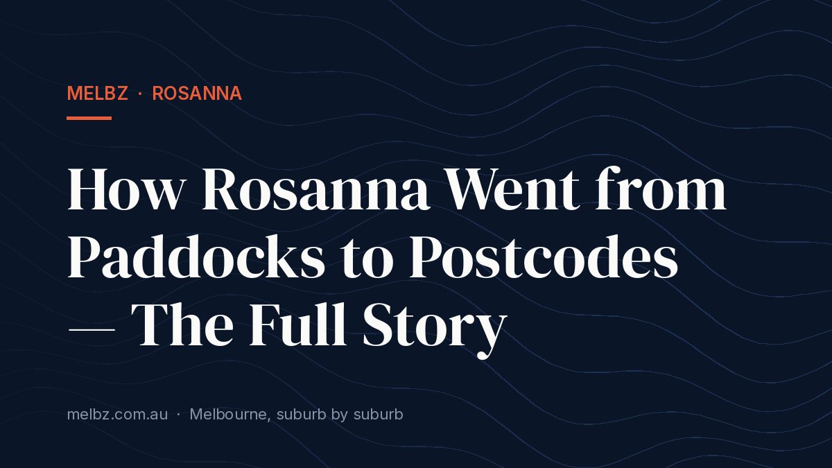 Title card: How Rosanna Went from Paddocks to Postcodes — The Full Story