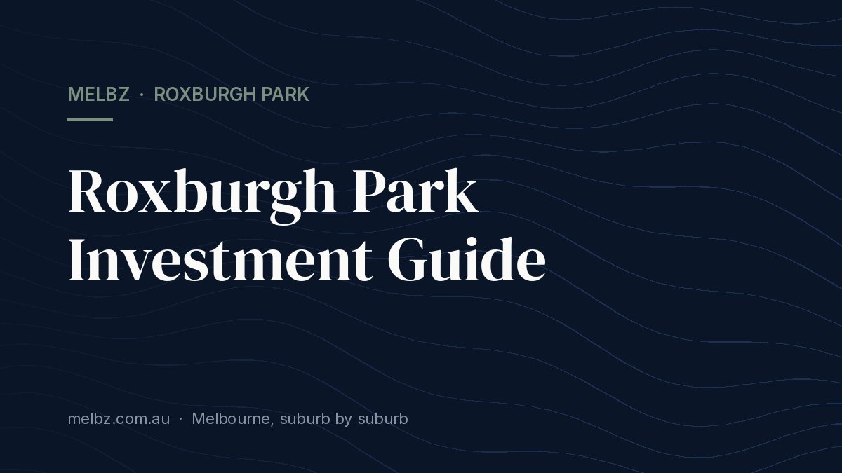 Title card: Roxburgh Park Investment Guide