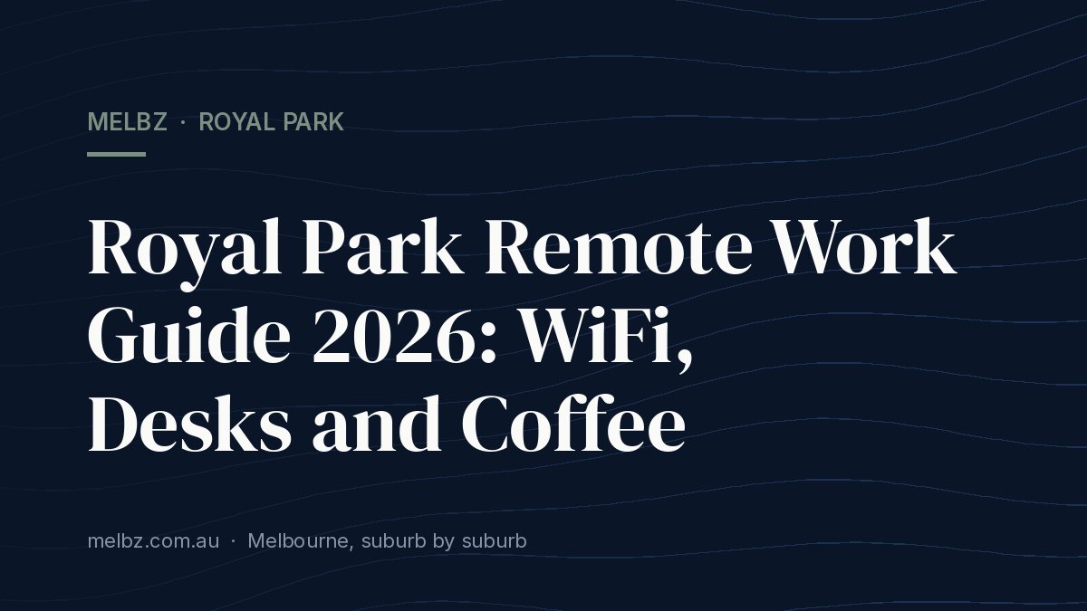Title card: Royal Park Remote Work Guide 2026: WiFi, Desks and Coffee